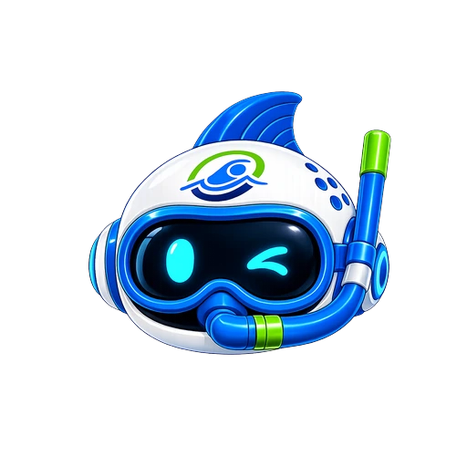 Puchu con snorkel, mirando por dentro del sistema
